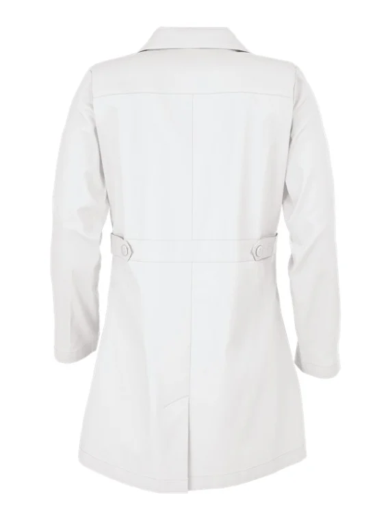 Executive Women's Lab Coat White - Profesional Fit