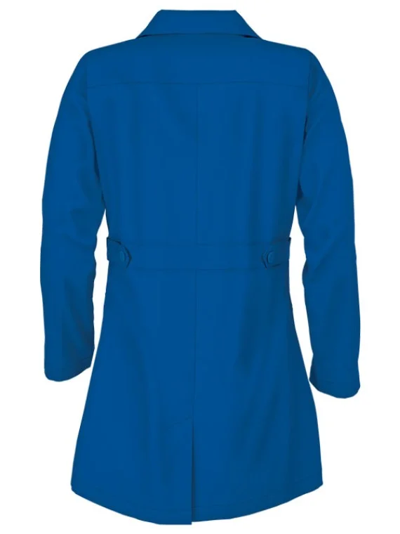 Executive Women's Lab Coat Blue - Profesional Fit