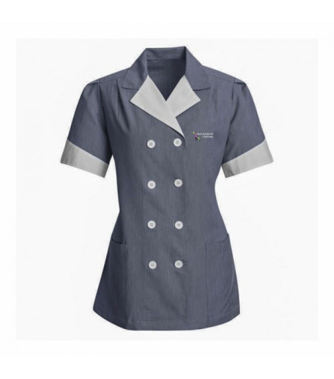 grey janitorial uniform cardigan | janitorial uniforms supplier ...