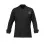 Custom Black Chef Coat With Snap Button