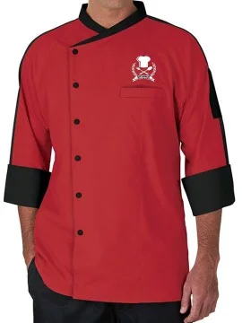 Classic Dual Color Red Chef Coat