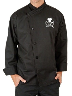 CrimsonCraft Executive Chef Coat - Black
