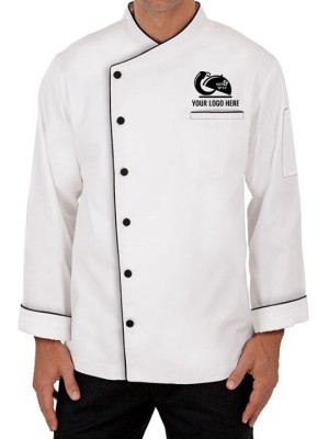 EliteFold Designer Chef Coat – White
