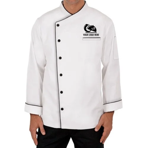 EliteFold Designer Chef Coat – White