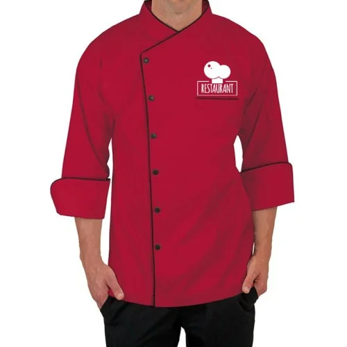 CustomFit 3/4 Sleeve Chef Coat - Red