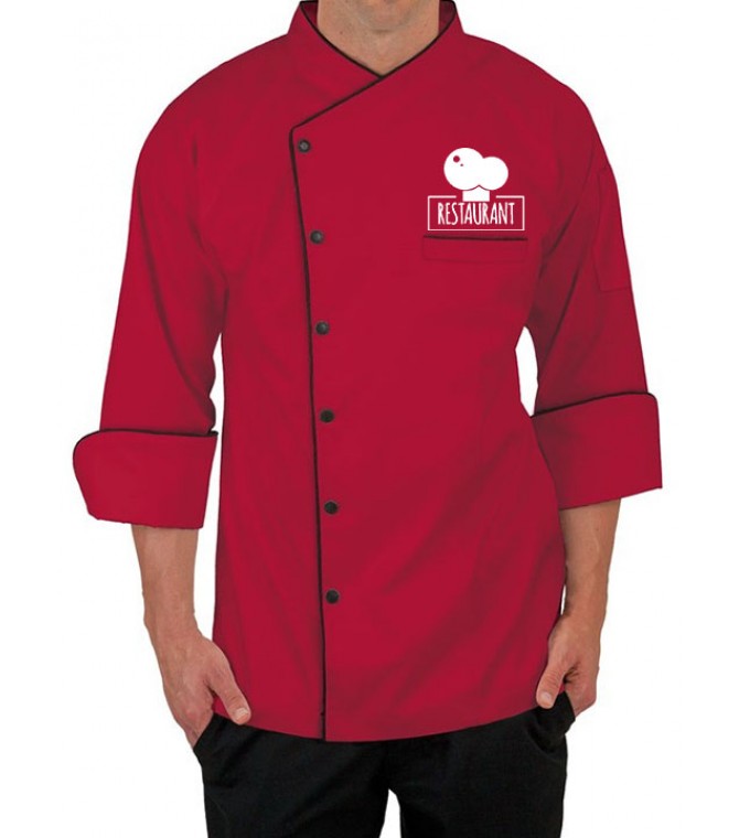 Personalized 3/4 Length Sleeve Chef Coat