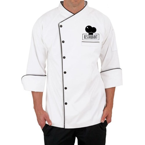 CustomFit 3/4 Sleeve Chef Coat - White