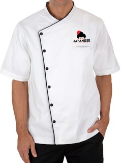 Designer Short Sleeve Chef Coat White