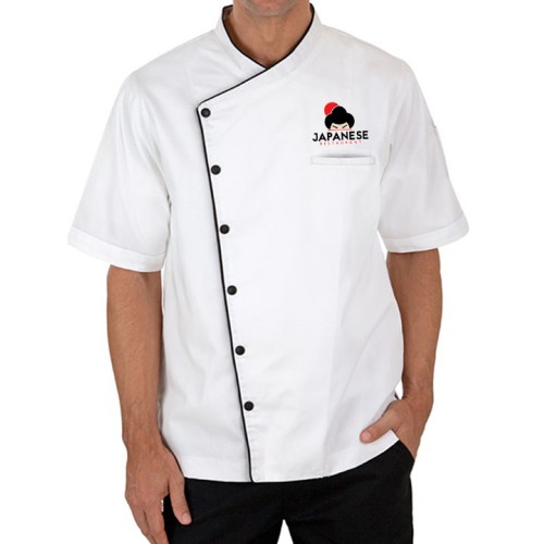 Designer Short Sleeve Chef Coat White