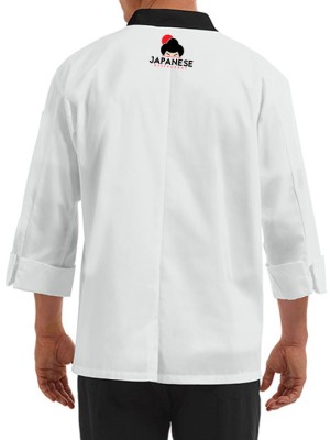 Traditional 3/4 Length Sleeve Chef Coat White