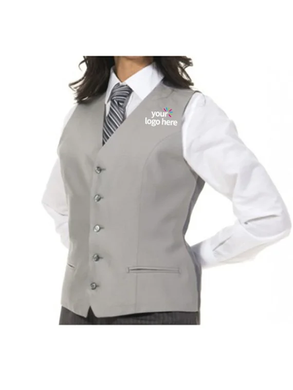 Professional Receptionist Uniform Gray Coat