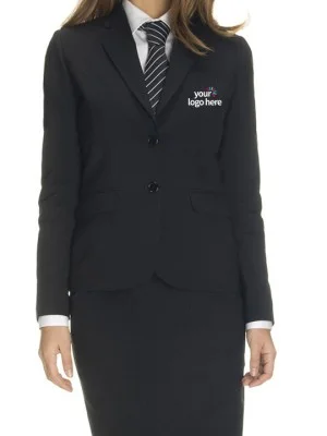 Black Receptionist Suit & Pant Uniform