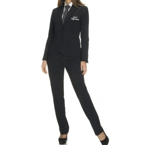 Black Receptionist Suit & Pant Uniform