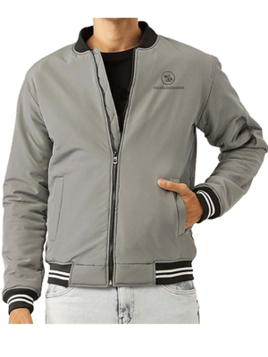 Classic Zipper Bomber Jacket