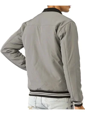 Classic Zipper Bomber Jacket