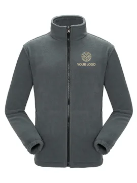 Customized Polor Collar Fleece Jacket