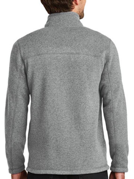 Melange Grey Full Sleeve Fleece Jacket