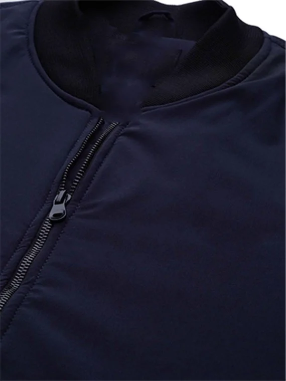 Vintage Zipper Bomber Jacket