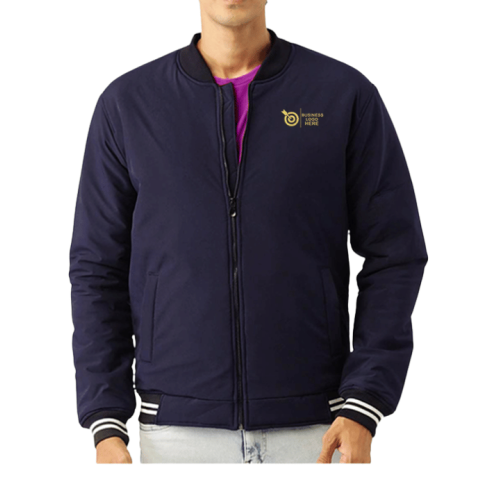 Vintage Zipper Bomber Jacket