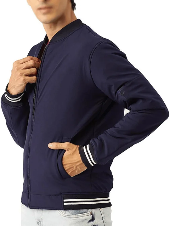 Vintage Zipper Bomber Jacket