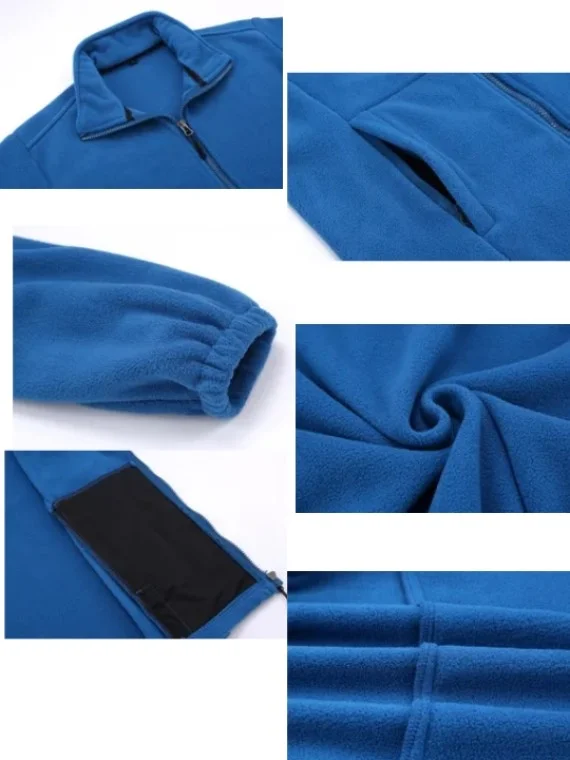 Polor Collar Designer Fleece Jacket