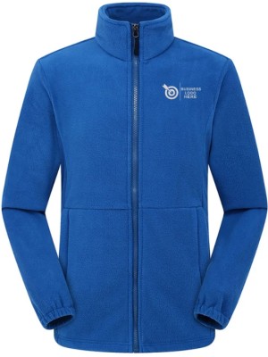 Polor Collar Designer Fleece Jacket