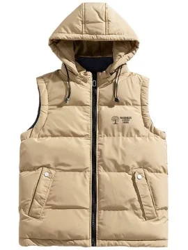 Sleeveless Puffer Hooded  Jacket