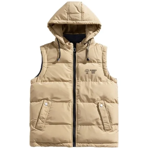 Sleeveless Puffer Hooded  Jacket