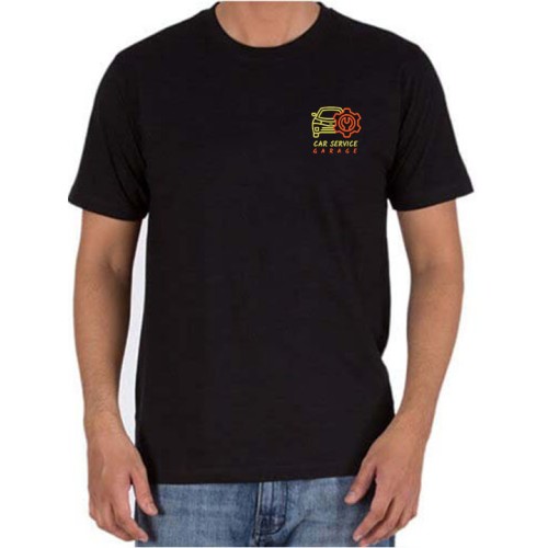 Customized Cotton Crew Neck Mechanic T-Shirts