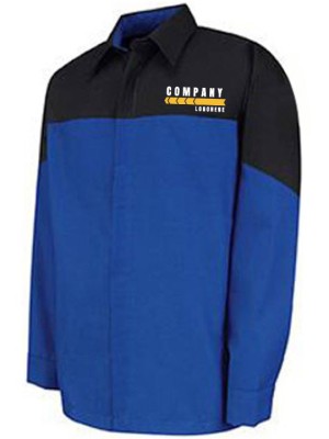 Automotive Mechanic Shirts Full Sleeve Black Blue