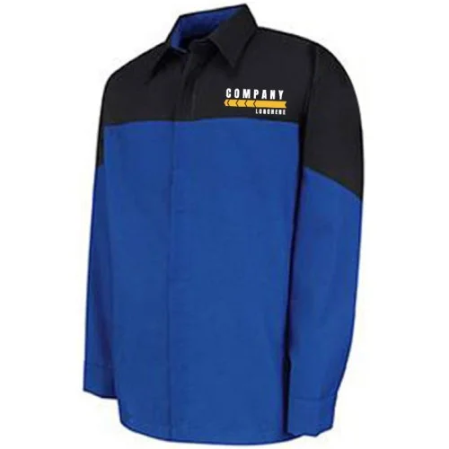 Automotive Mechanic Shirts Full Sleeve Black Blue