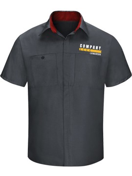 Automotive Mechanic Dual Color Half Sleeve Shirt