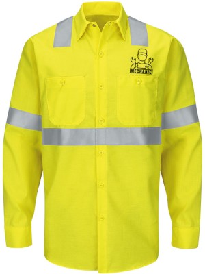 Automotive Mechanic Hi Visibility Class Two Shirt Automotive Mechanic Hi Visibility Class Two Shirt