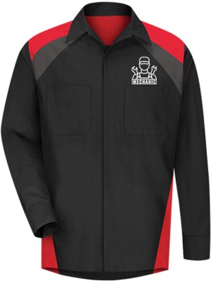 Automotive Mechanic Tri Color Full Sleeve Shirt Automotive Mechanic Tri Color Full Sleeve Shirt