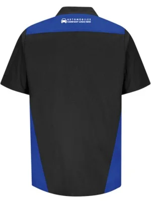 Automotive Mechanic Tri Color Half Sleeve Shirt