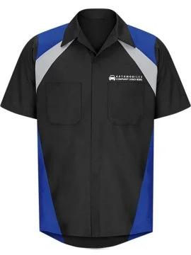 Automotive Mechanic Tri Color Half Sleeve Shirt