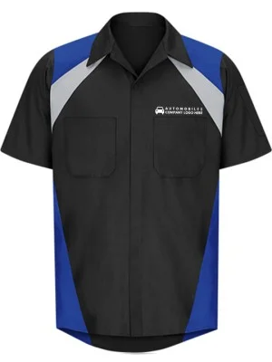 Automotive Mechanic Tri Color Half Sleeve Shirt