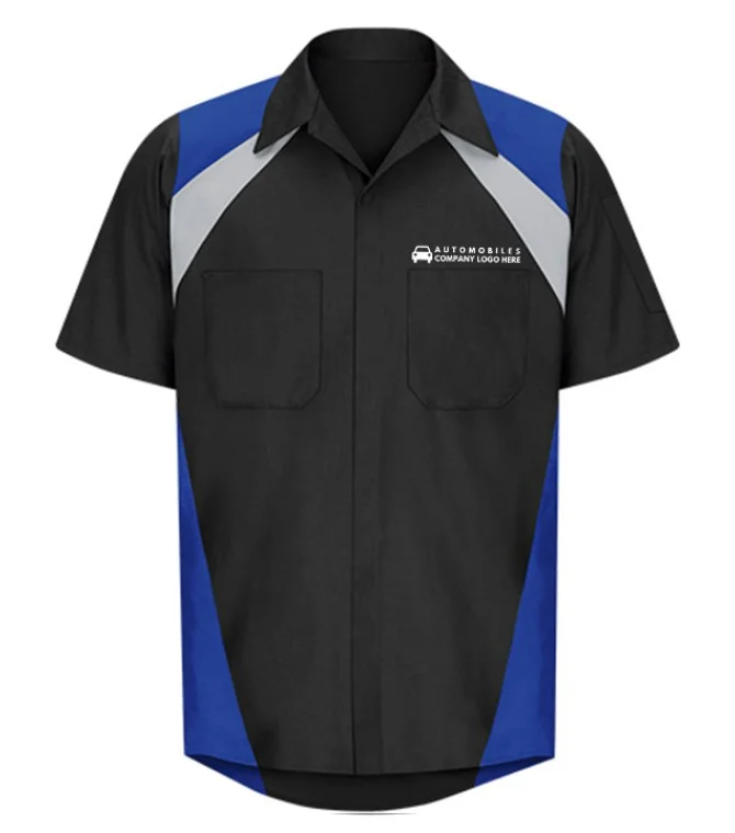 Automotive Mechanic Tri Color Half Sleeve Shirt Automotive Mechanic Tri Color Half Sleeve Shirt