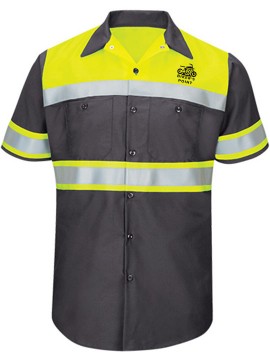 Class One Automotive Mechanic Hi Visibility Shirt Half Sleeve