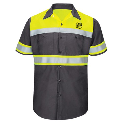 Class One Automotive Mechanic Hi Visibility Shirt Half Sleeve