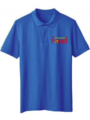 Economy Dri Cool Blue Polo T-Shirts Logo Printed 