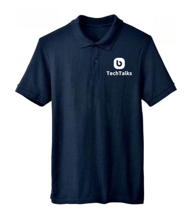 Economy Dri Cool Navy Blue Polo T-Shirts Logo Printed Economy Dri Cool Navy Blue Polo T-Shirts Logo Printed