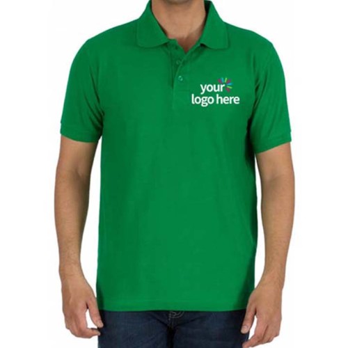Personalized Polo Cotton T-Shirt Green