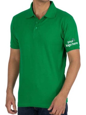 Personalized Polo Cotton T-Shirt Green