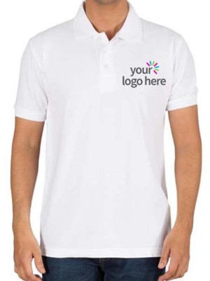 Personalized Polo Cotton T-Shirt White