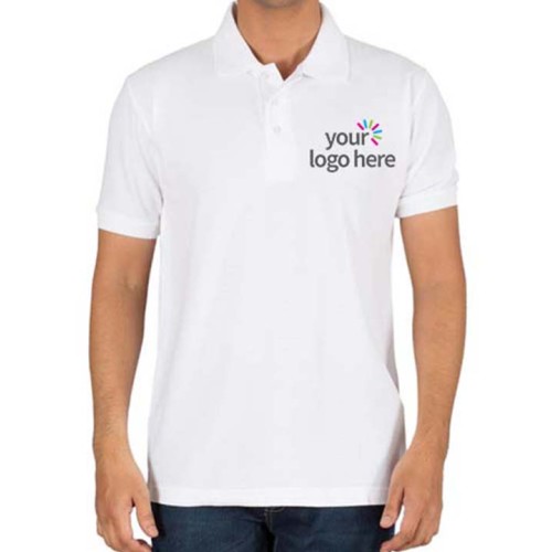 Personalized Polo Cotton T-Shirt White