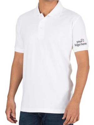 Personalized Polo Cotton T-Shirt White