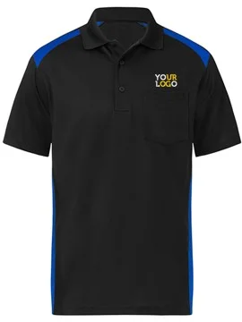 Dual Color Polo T-Shirt Blue & Black