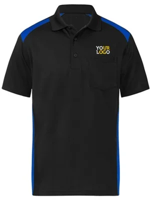 Dual Color Polo T-Shirt Blue & Black