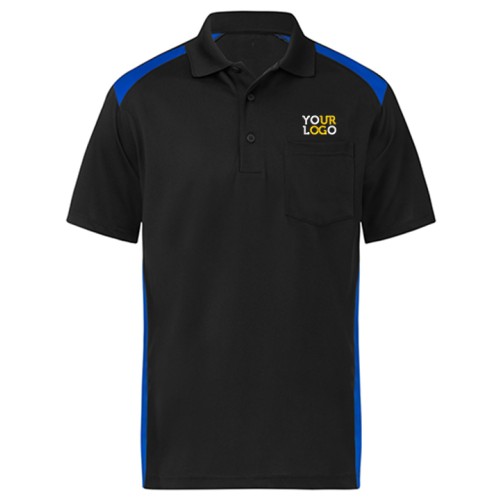 Dual Color Polo T-Shirt Blue & Black